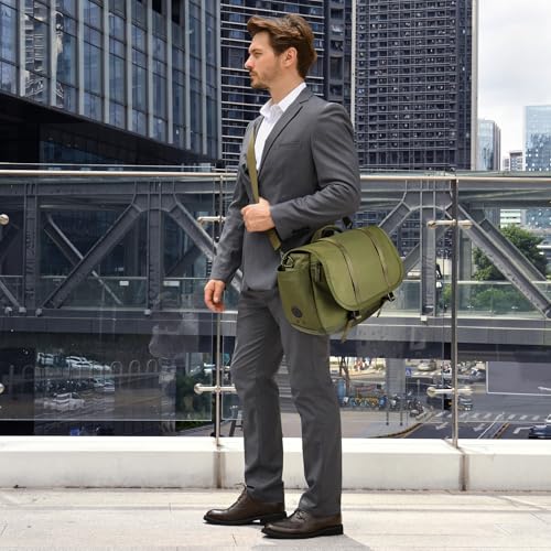 Expandable Messenger Bag Fit 16" Laptop for Men Women Work College Office Computer2