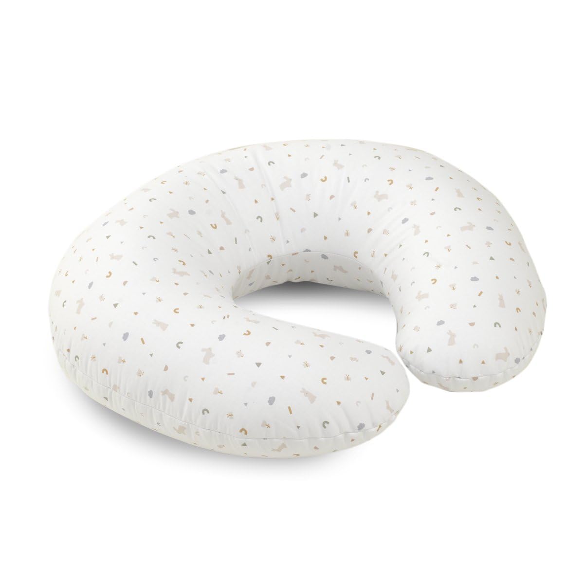 Cambrass - cojín para los primeros meses del bebé - almohada de lactancia que proporciona comodidad y soporte al bebé - 53x45x10 cm Rabbit Beige