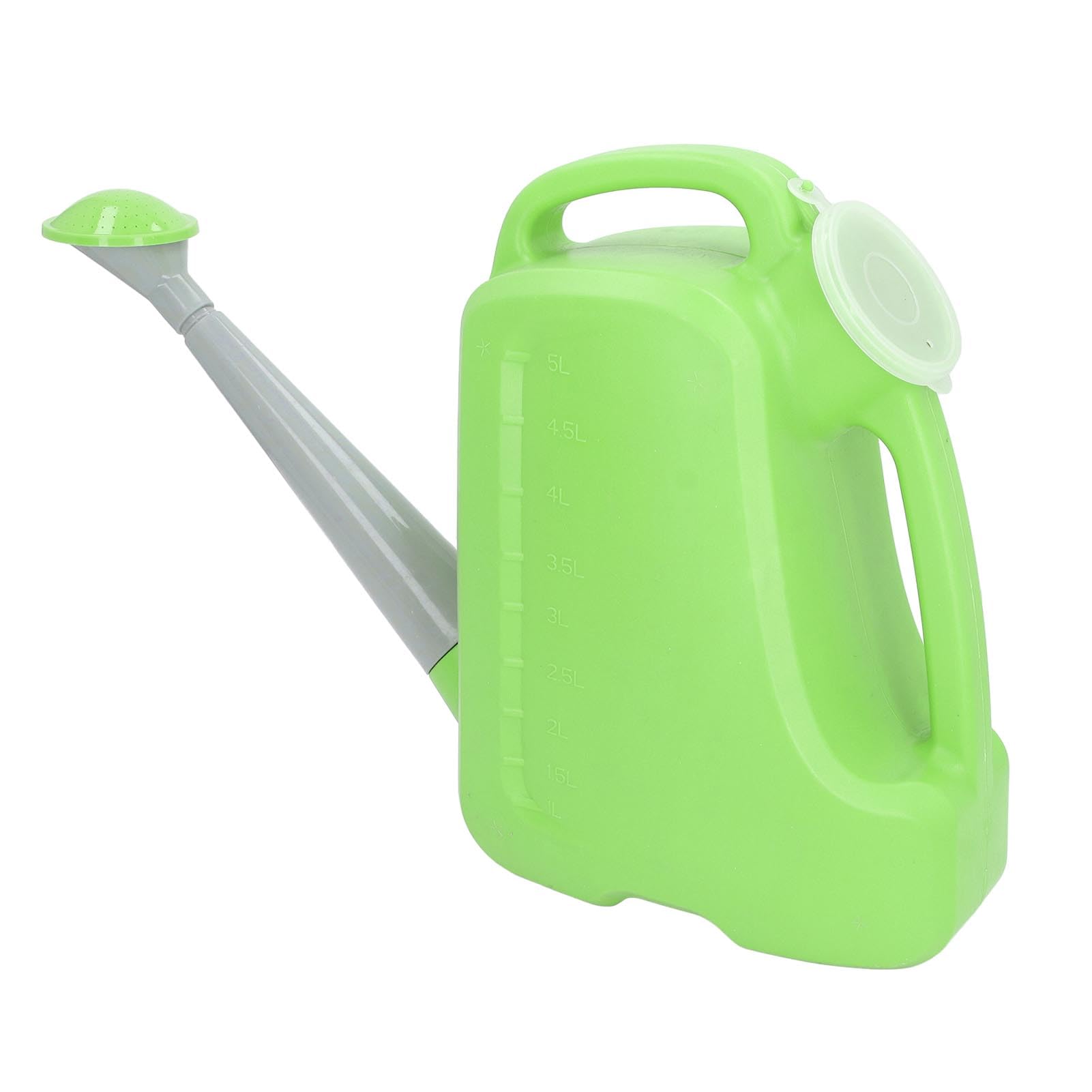 Regadera de Gran Capacidad, Ergonómico, Indicador de Nivel de Agua Moldeado Externamente, para Cualquier Planta, Hecha de Material PP, Adecuada para Granja Agrícola (5L)