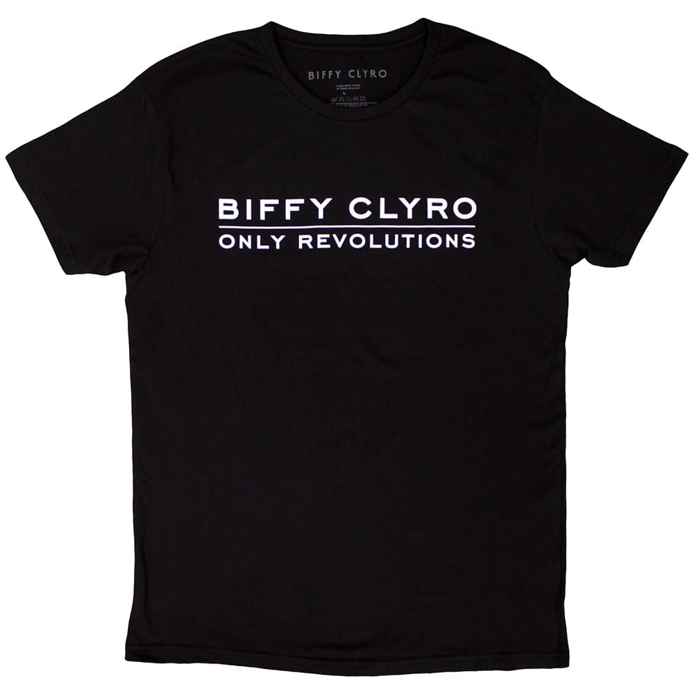 Biffy Clyro Only Revolutions T Shirt XXL Black