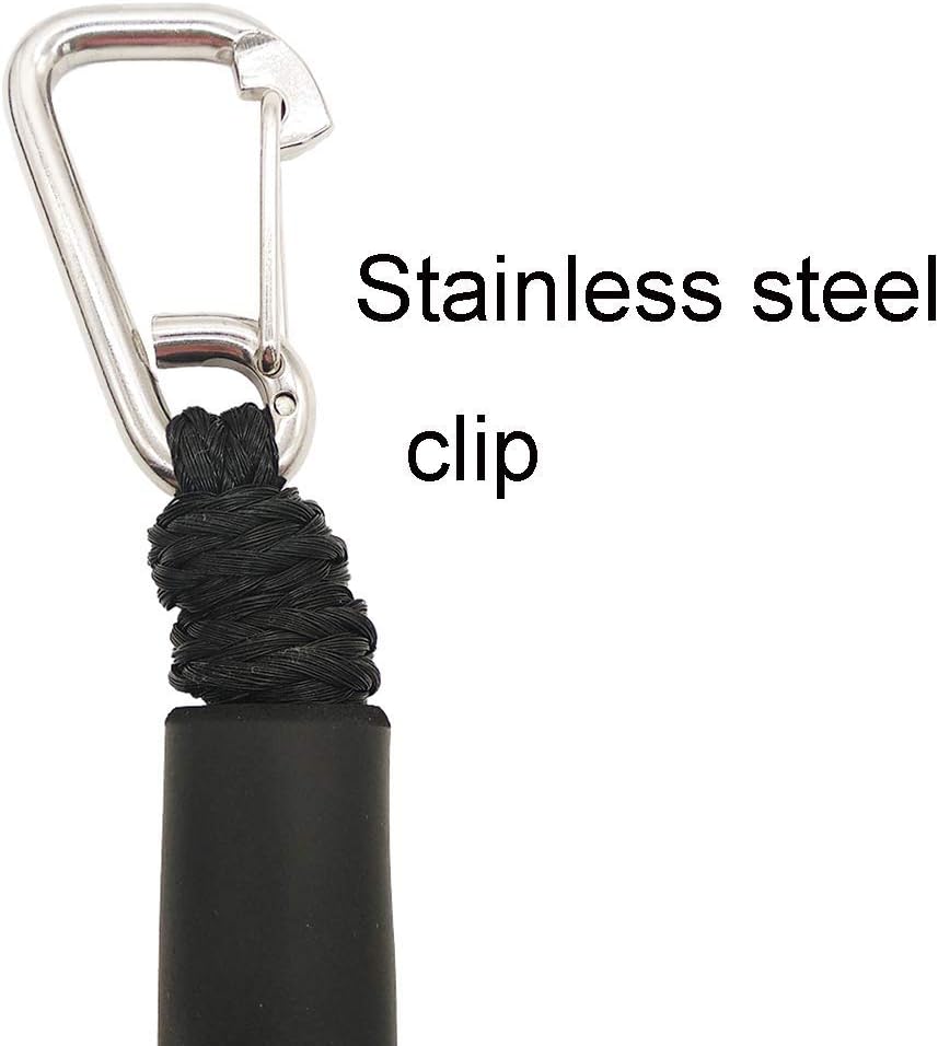 Bungee Dock Lines for Boats Bungee Dock Lines Shock Bungee Docking Rope Stretchable Mooring Rope with Stainless Steel Clip 4 Pack Black