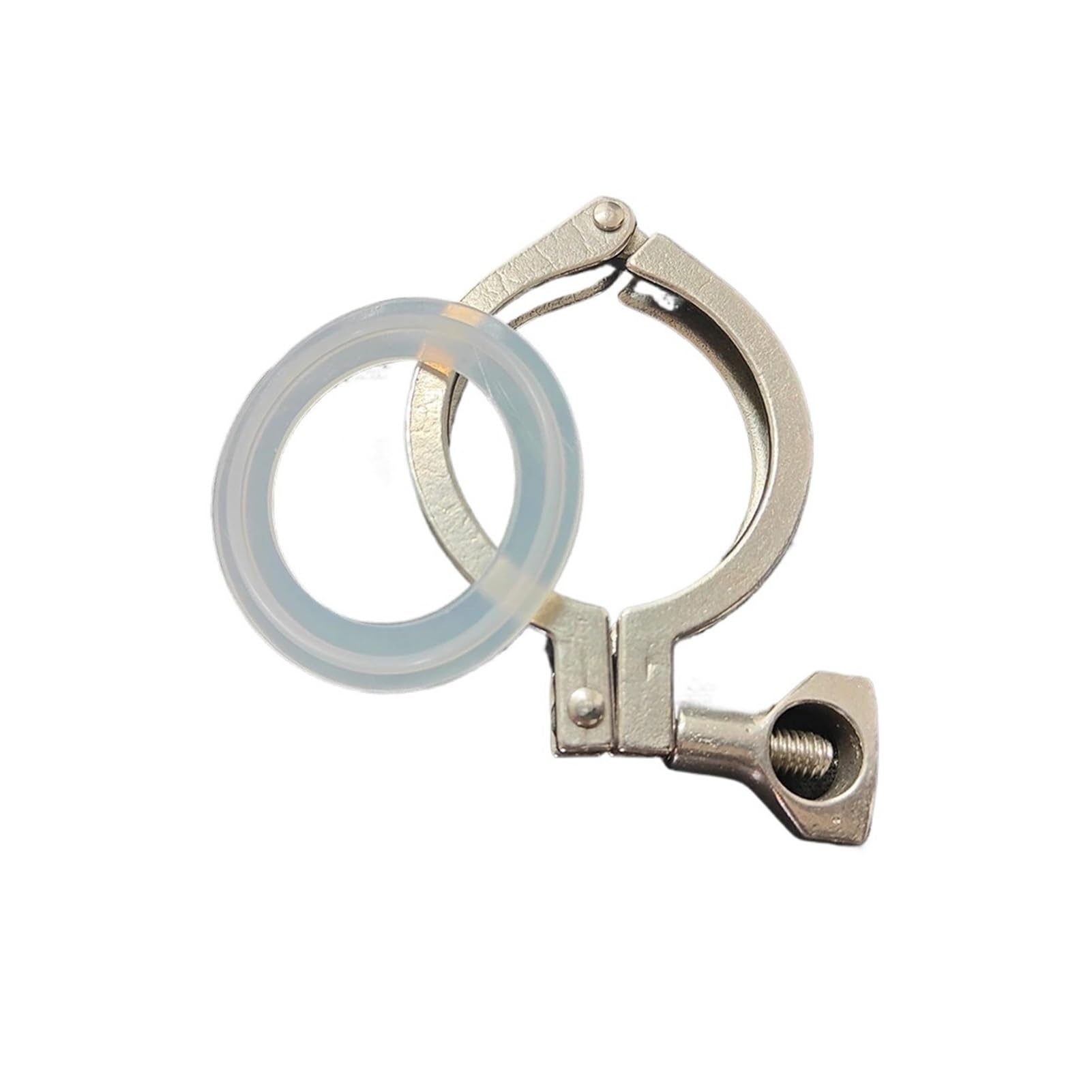 Pipe clamp, Clamp 1.5" 2" 2. Tri 50.5/64mm Ferrule 304 Stainless Steel Fitting for Home Brewing(1pc,K 64MM 2IN_Other)(1pc,K 50.5MM 1.5IN-Other)
