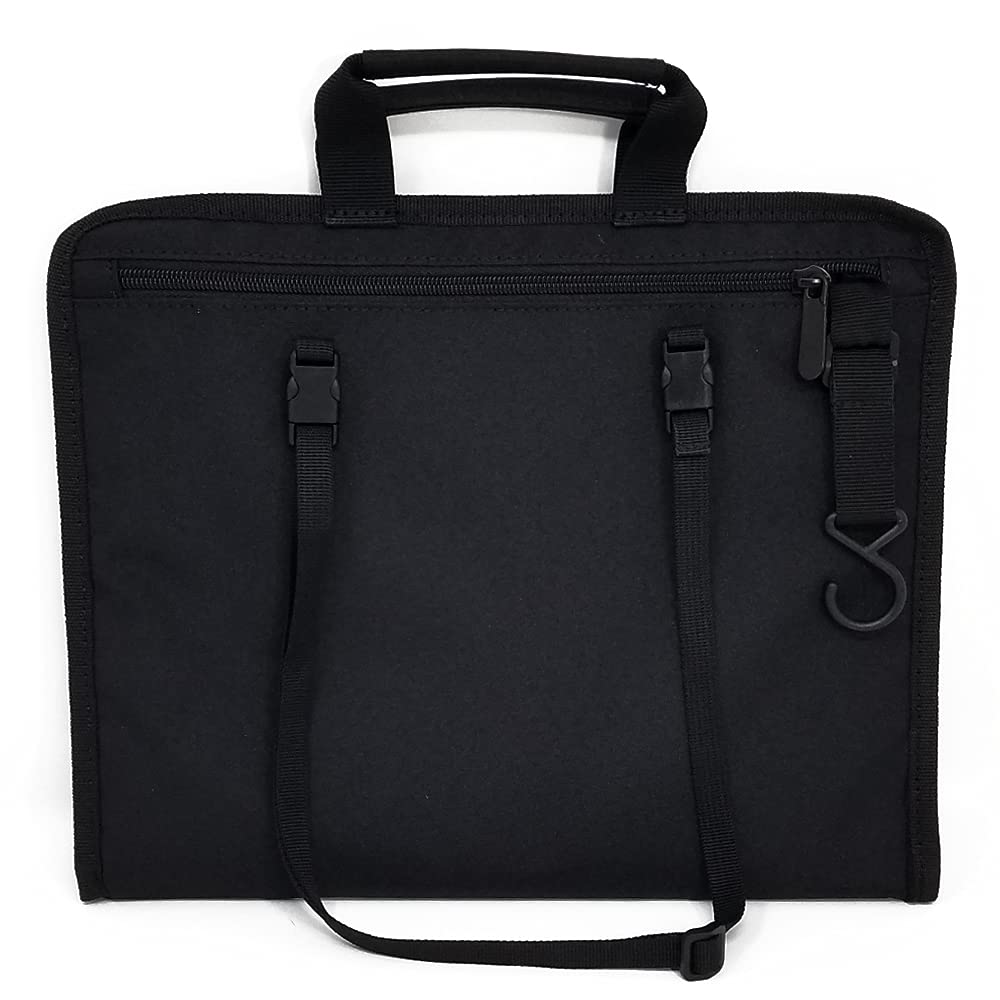 Touch Screen Tablet Case | With Compatible Cover | Organizer Bag | 6 Storage Pockets | Fits Over Airplane and Car Seat Backs | Adjustable Hanging Strap