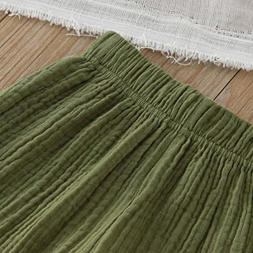 Toddler Summer Loose Workout Trousers Boys Girls Solid Color Fashion Causal Sport Pants Loose Athletic Trousers4