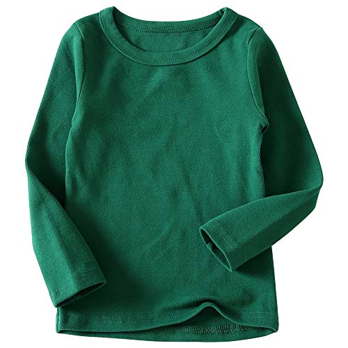 Image of KISBINI Unisex Girls 100% Cotton Long Sleeve T-Shirt Top Tees