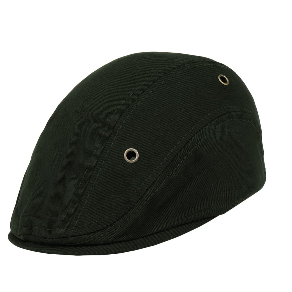 zacharias Men's Cotton Beret Golf Cap A6-03 (Dark-Green;Free Size) (Pack of 1)-picture-34