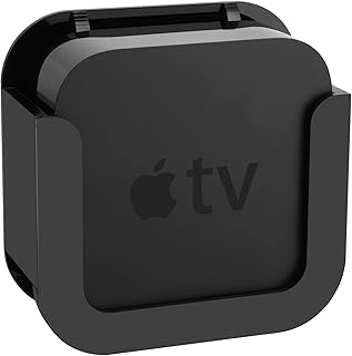 TXEsign Wall Mount Holder Compatible with All Apple TVs, Acrylic Apple TV Mount for Apple TV 2nd/3rd/4th Generation and Apple TV 4K/HD(Including New 2022 Models, 2021 Models)