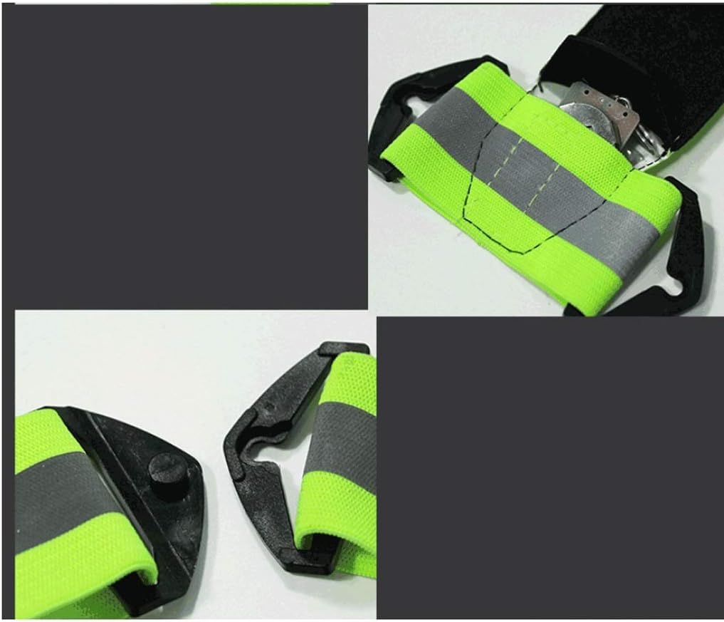 hi vis chaleco reflectante de alta visibilidad, Chaleco de seguridad Chalecos de seguridad reflectantes Chaleco reflectante transpirable con luz LED Chaleco reflectante ajustable