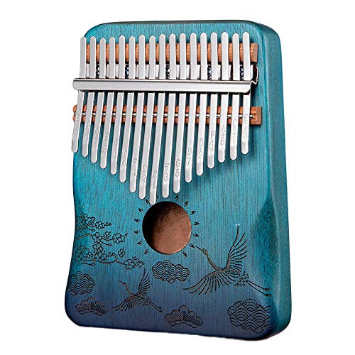 KIKIRon-MusicalInstrument Pouce Piano KOA Bois Grue Motif 17 Touches Kalimba Portable Débutant Finger Piano-Forme Ronde… - Les Beatles, Paul McCartney, John Lennon, RIngo Starr, George Harrison KIKIRon-MusicalInstrument Pouce Piano KOA Bois Grue Motif 17 Touches Kalimba Portable Débutant Finger Piano-Forme Ronde…