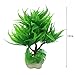 PietyPet Fish Tank Decorations Plants with Rockery View, 9pcs Green Aquarium Plants Plastic and Aquarium Decorations Mountain Reef Rock Cave Resin Fish Tank Ornament Decoration