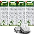 Confezione da 40 pacchi batteria alcalina batteria a bottone AG10/LR54/LR1130/389 1.5V Confezione da 40 batterie