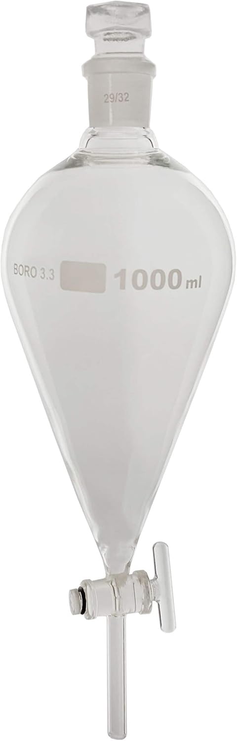 SFGS1000 Separatory Funnel with Glass Stopcock, 1000ml