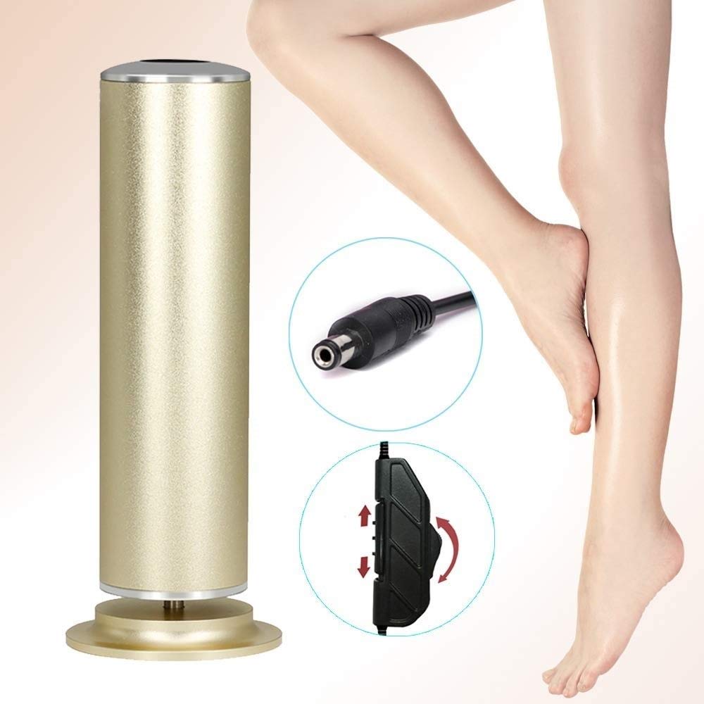 Lima Eléctrica Pie, Profesional Lima Pies Aparato de Pedicura eléctrico, Removedor de Callos Potente Lima de Pies con 60 Almohadillas de Lijado de Repuesto