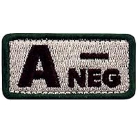 Toppa Ricamata Gruppo Sanguigno A+ - Con Chiusura A Uncino E Asola - Per Cappelli, Zaini E Abbigliamento Tattico - Foto 5