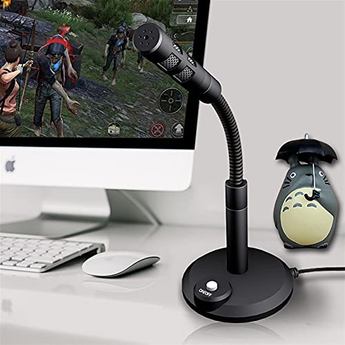 HMBB USB Mikrofon for Computer, Steckerspiel, 360 ° Schwanenhals Omnidirektionales Kondensator MIC for Windows-Laptop… – Bild 3