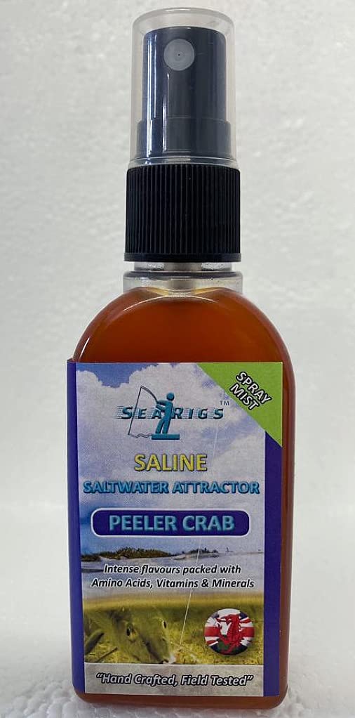 searigs Sea Fishing PEELER CRAB Bait Spray For Cod, Bass, Conger, Smooth hound, Plaice, Flounder