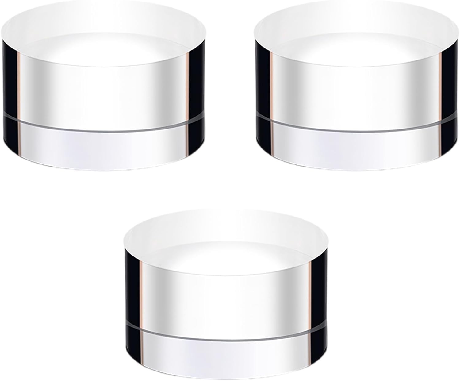 AYUWQZX Acrylic Polished Round Blocks, Acrylic Round Cylinder Display Block 5-6x2-3cm(5 x 2cm)