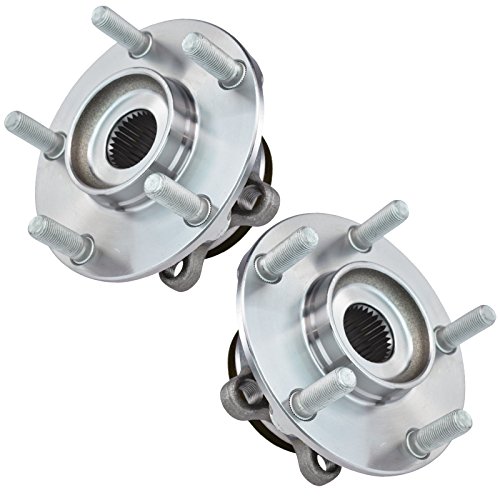 Image of TRQ Front Left and Right Wheel Bearing and Hub Assembly Set 2 Piece Compatible with 2008-2013 Nissan Rogue 2014-2015 Rogue Select 2007-2012 Sentra SE-R 2007-2012 Sentra SE-R Spec V