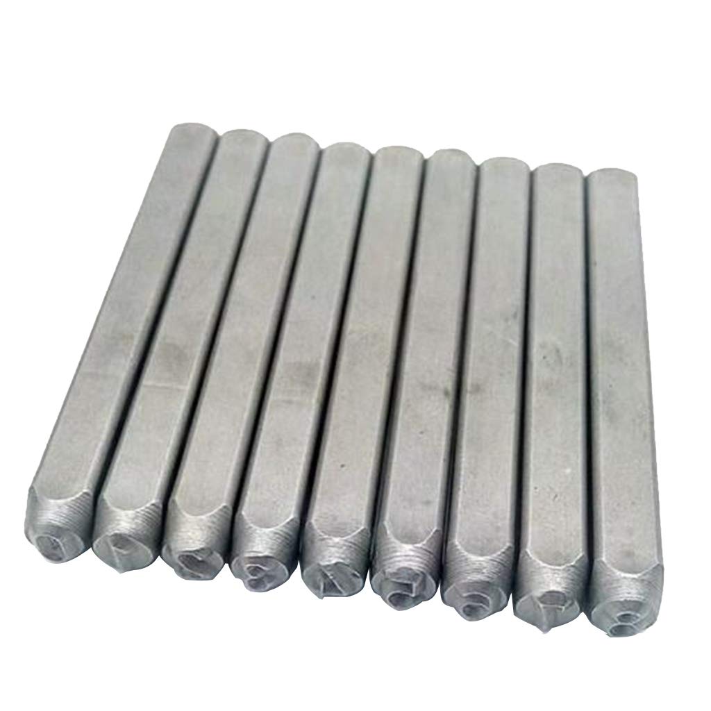 Neaxgeandx 4Mm Figure Number Stamp Craft Set Letter Punch Steel Metal Leather Tool
