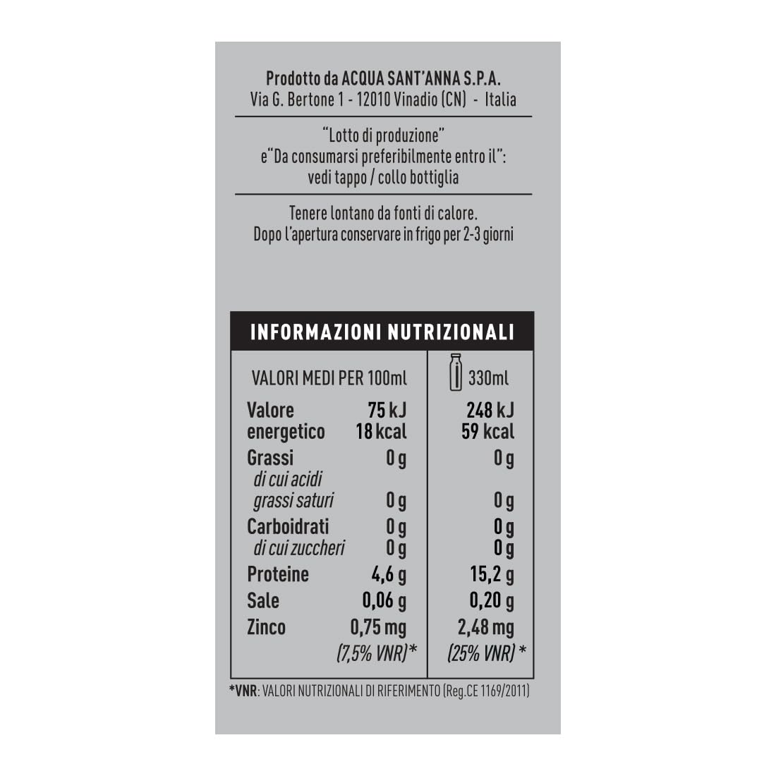 Sant'Anna PRO Tropical 0,33L | confezione 12 Bottiglia | Bevanda Proteica in Acqua Sant'Anna | Alto Contenuto di Proteine | Perfetta per Sportivi, dona Idratazione