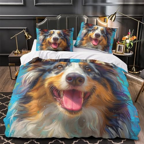 Housse de couette Bouvier Bernois imprimée 3D de qualité premium - 4