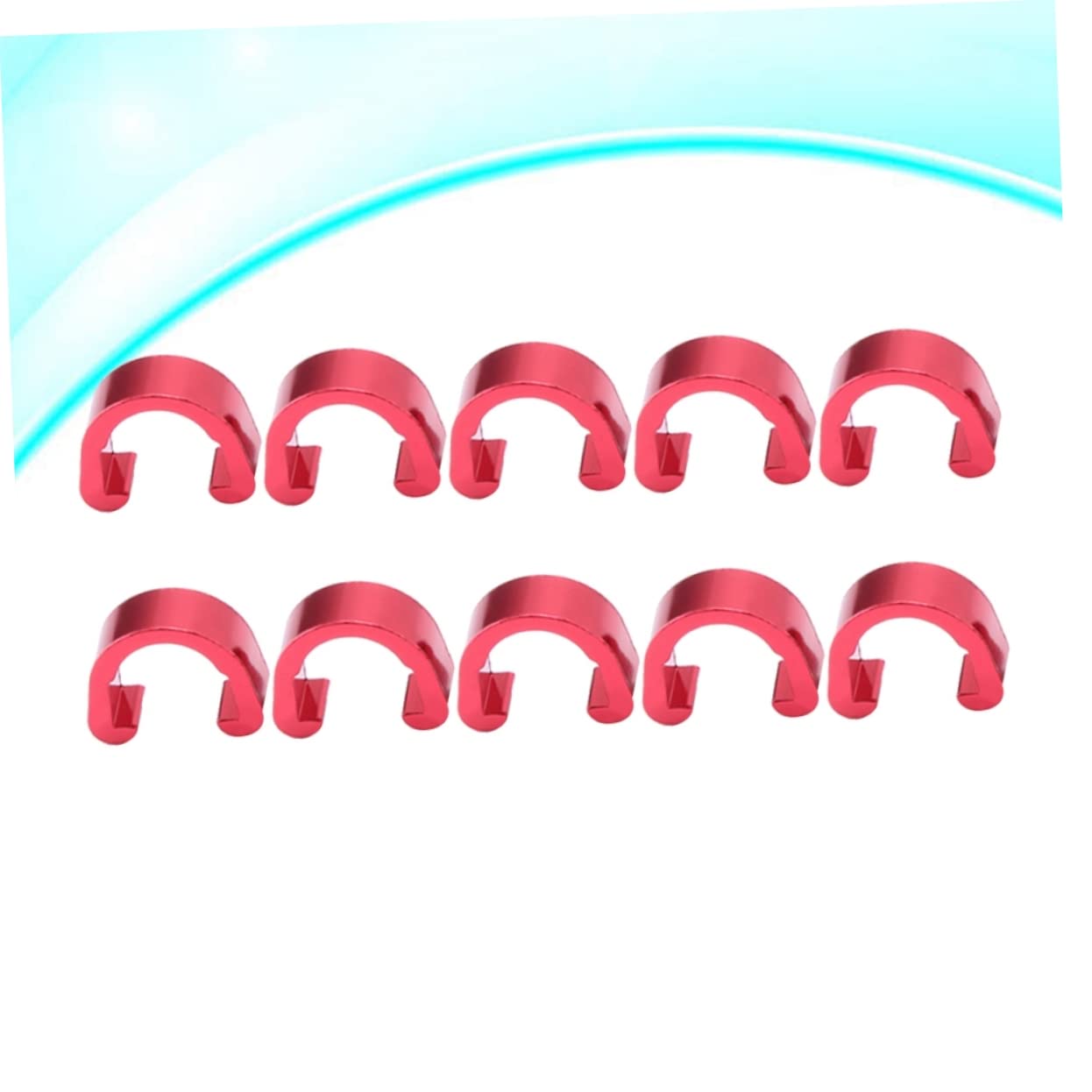 BESPORTBLE Bike C-Clips Clamp Set 10pcs Shaped Buckle Bike Line Fixing Clamp for Road