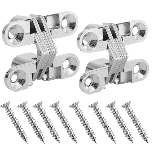 2 Cerniere A Scomparsa, Cerniere Incrociate, Adatte Per Ferramenta Per Mobili, Ferramenta, Porte In Legno, Armadi, Armadietti, Casse In Legno, Cerniere Per Porte A Libro A 180 Gradi