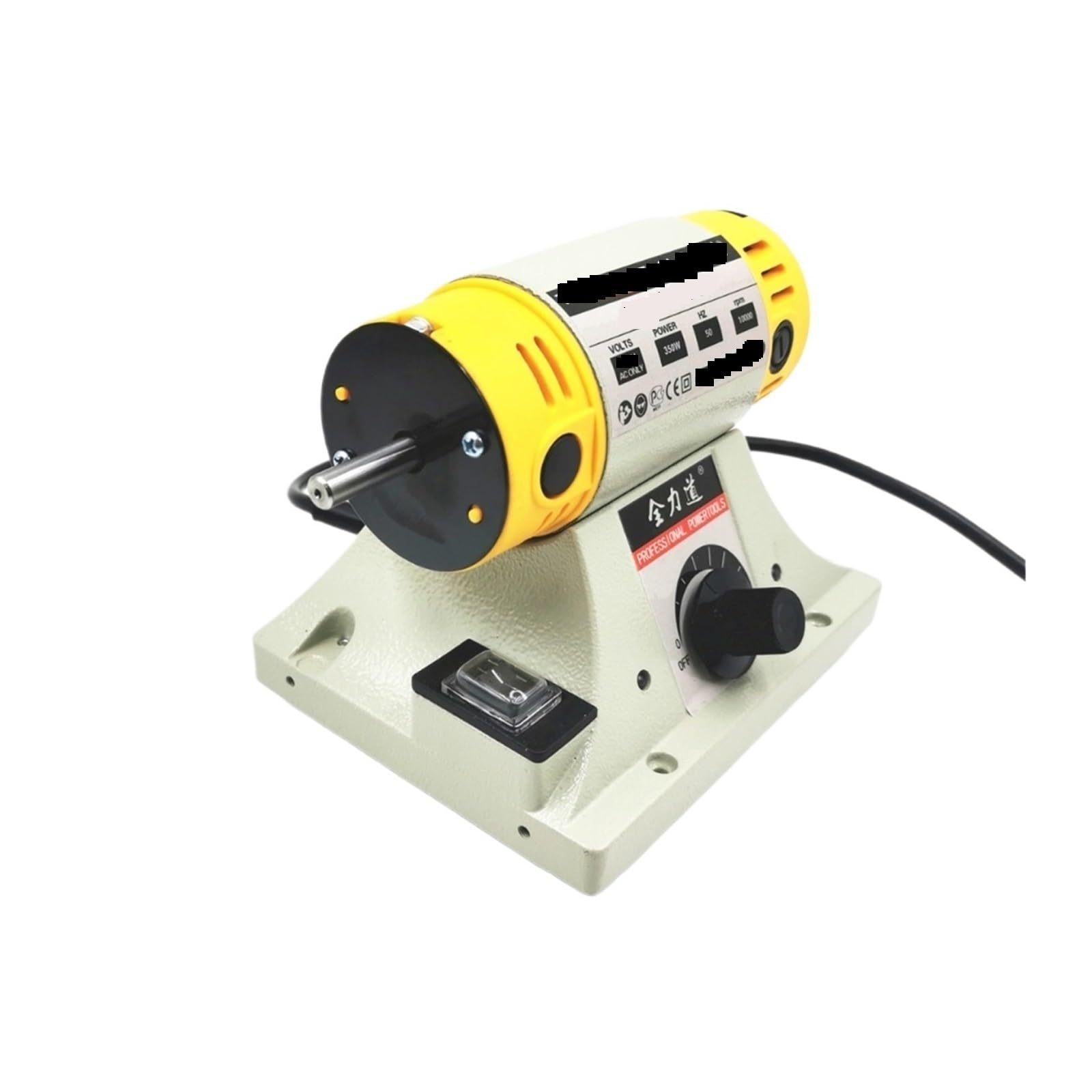 Smerigliatrice per lucidatura, 350W Lucidatrice Fai Da Te Lavorazione Del Legno Gioielli di Giada Tornio Banco Rettificatrice Motore Albero Flessibile Tubo 0.4-6.5mm