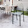 Stackable Acrylic Ghost Event Chairs Set of 4 (Grey)
