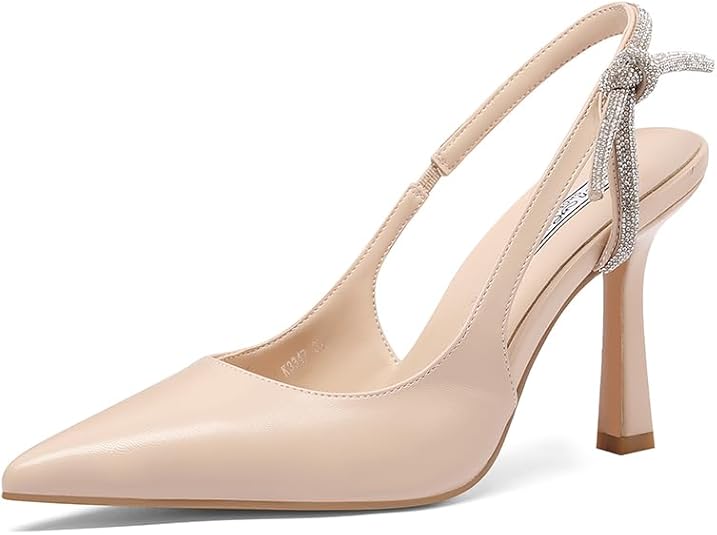 QUEEN HELENA Décolleté Con Strass E Tacco 10cm - Scarpe Eleganti Donna In Pelle, Punta Chiusa - Foto 10