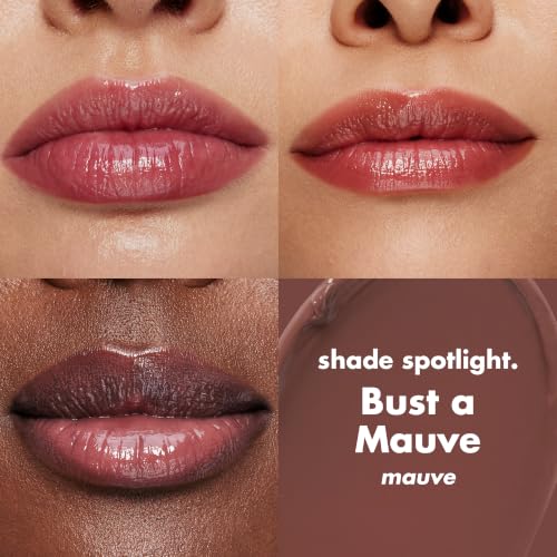 e.l.f. Pout Clout Lip Plumping Pen, Bust a Mauve | Nourishing Lip Balm For Sheer Color & Shine, Plumps & Moisturizes, Vegan & Cruelty-Free, Bust A Mauve - image 2