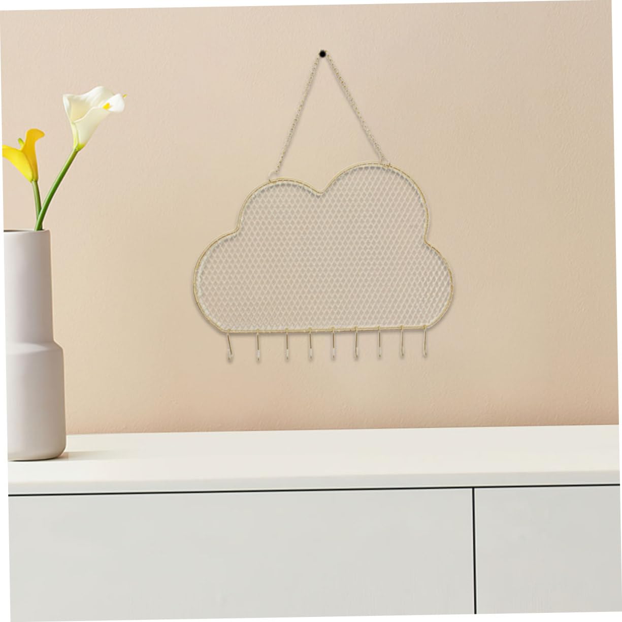 Gatuida 2 Stück Wandmontierter Ohrring organizer mit Gitter design Platzsparender Schmuckhalter zum Hängen für Schlafzimmer und Badezimmer Kompakter Schmuckdisplay für Übersichtliche