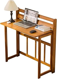 ノーブランド品 小さなスペース用の折りたたみ式コンピューターデスク、折りたたみ式ホームオフィスデスク、寝室、寮、アパート用のモダンな学習テーブルワークステーション、省スペース