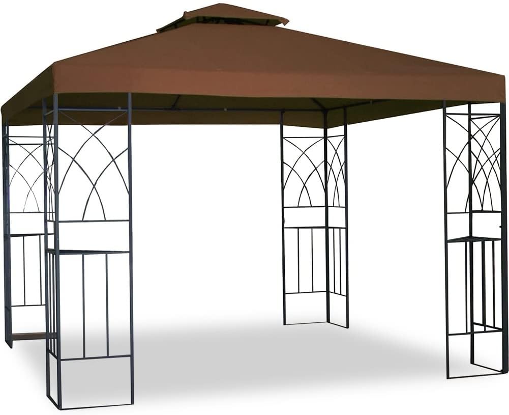 10' X 10' Replacement Gazebo Canopy Top Gazebo Cover UV30 Waterproof