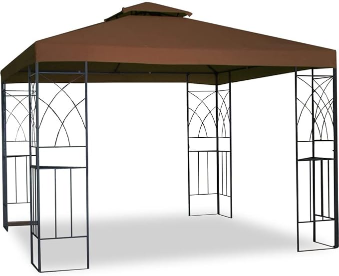 10' X 10' Replacement Gazebo Canopy Top Gazebo Cover UV30 Waterproof