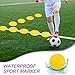 PATIKIL Spot Markers 8 Inch, 6 Pcs Non-Slip Floor Dots Agility Markers Flat Field Cones Poly Dots for Gym PE Speed Training Dance Soccer Basketball Sports, Yellow