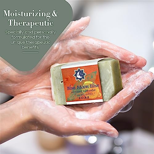 Blue Moon Elise Eucalyptus All Natural Bar Soap For Men And Women, Made With Organic Ingredients, Handmade In The Usa, Moisturizing And Therapeutic For Face/Body, Soap Bar For Sensitive Skin #TOP6