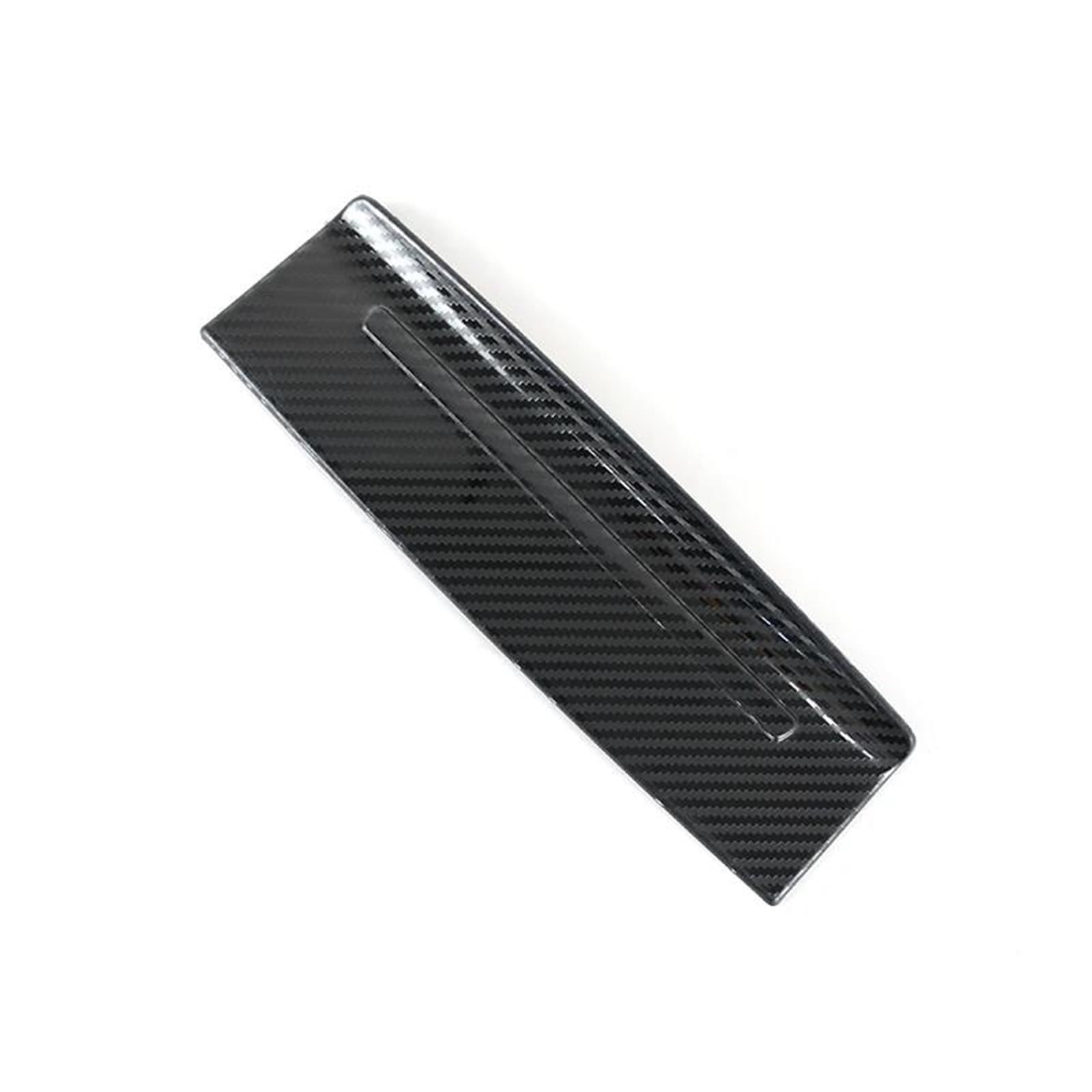 for A6 C7 2012-2018 Car Rear Air Ashtray Panel Cover Trim Sticker Interior Accessories IENQBVL(Carbon Fiber Black)