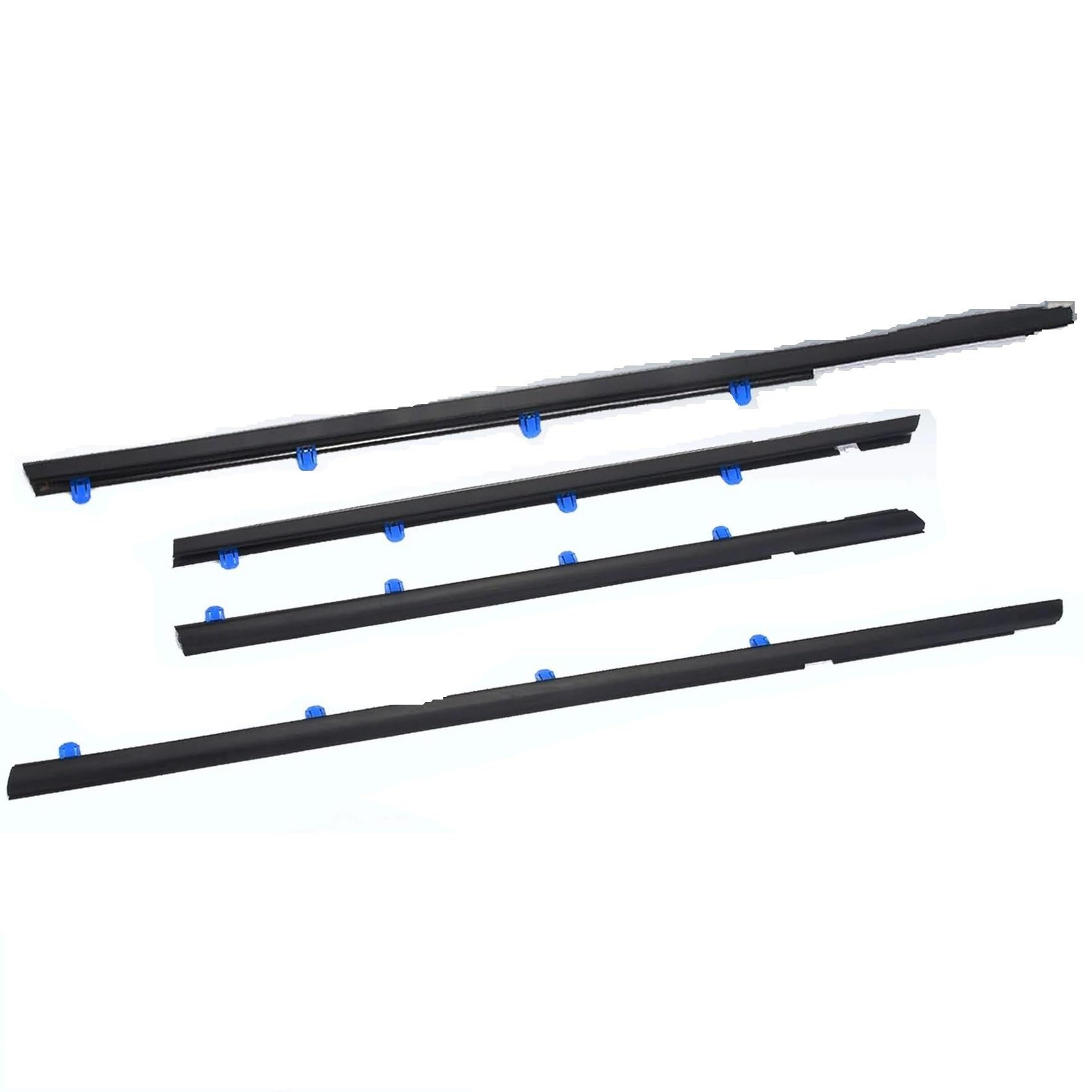 Car Window Weatherstrips for Civic 2012-2015 Rubber Door Moulding Trim Belt Outer Glass Sealing Belts Insulation Seal