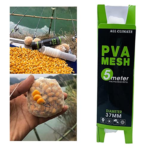 Malha de Pesca de PVA para Equipamento de de Pesca de Isca de Boilie, 37mm x 5m