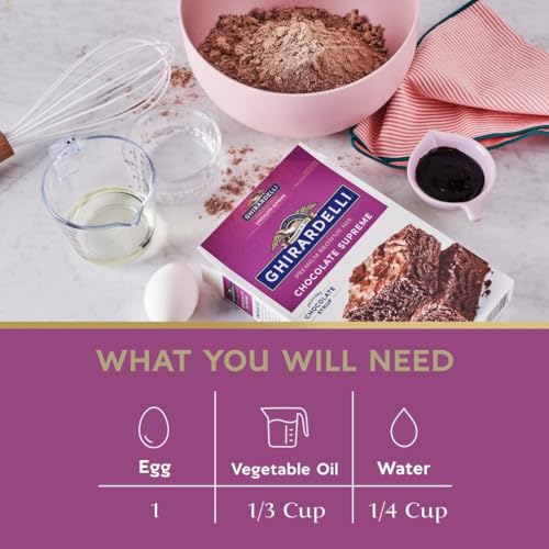 Image of Ghirardelli Chocolate Supreme Premium Brownie Mix, Includes Chocolate Syrup, 18.75 oz Box