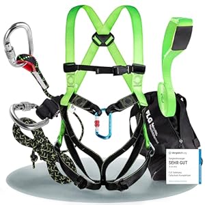 FLG Safetytec Fallschutz Komplettset 2-Punkt Auffanggurt