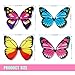 Butterfly cake Toppers 40Pcs Set, GUCUJI Chocolate Mousse Cake Cupcake Toppers Picks Decoration (4 Patterns X 10)