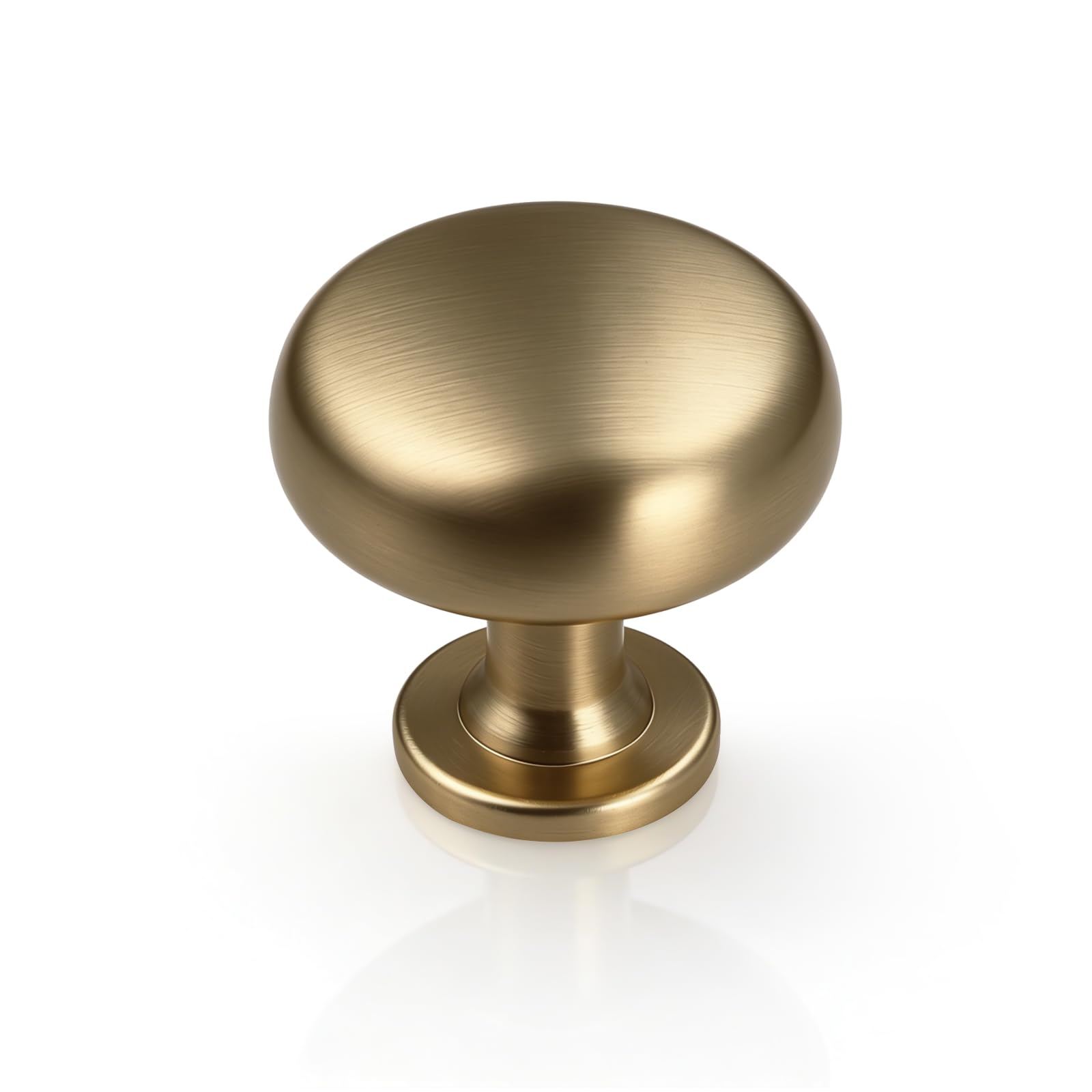 Aged Brass Knobs 12 Pack, Solid Warm Gold Cabinet Knobs, Antique Brass Drawer Knobs, Champagne Bronze Kitchen Cabinet Hardware,Diameter 1-1/5" — Amazon image 9