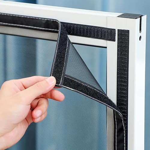 Mosquitera Ventana Gatos Acero Inoxidable - Anti-Mosquitos y Anti-Gatos, para Ventanas Francesas Reemplazar Patio(60x120cm)