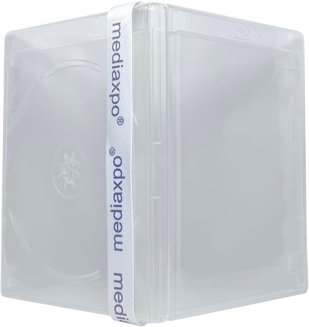 Mediaxpo Ultimate Clear Blu-ray Case Pack - 14mm Standard Size, Protection for Your Collection, Perfect for Movies, Games, Data - Transparent, Secure Lock (Pack of 25)