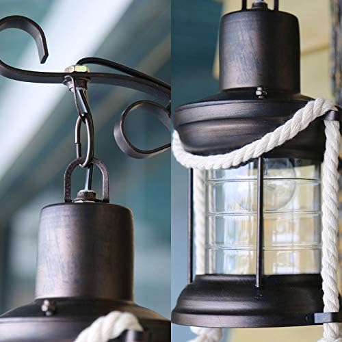 Lantern Wall Light, Industrial Vintage Retro Wall Sconce with Wood Back-Plate Single Light Rustic Lodge Wall Lamps in Aged Bronze