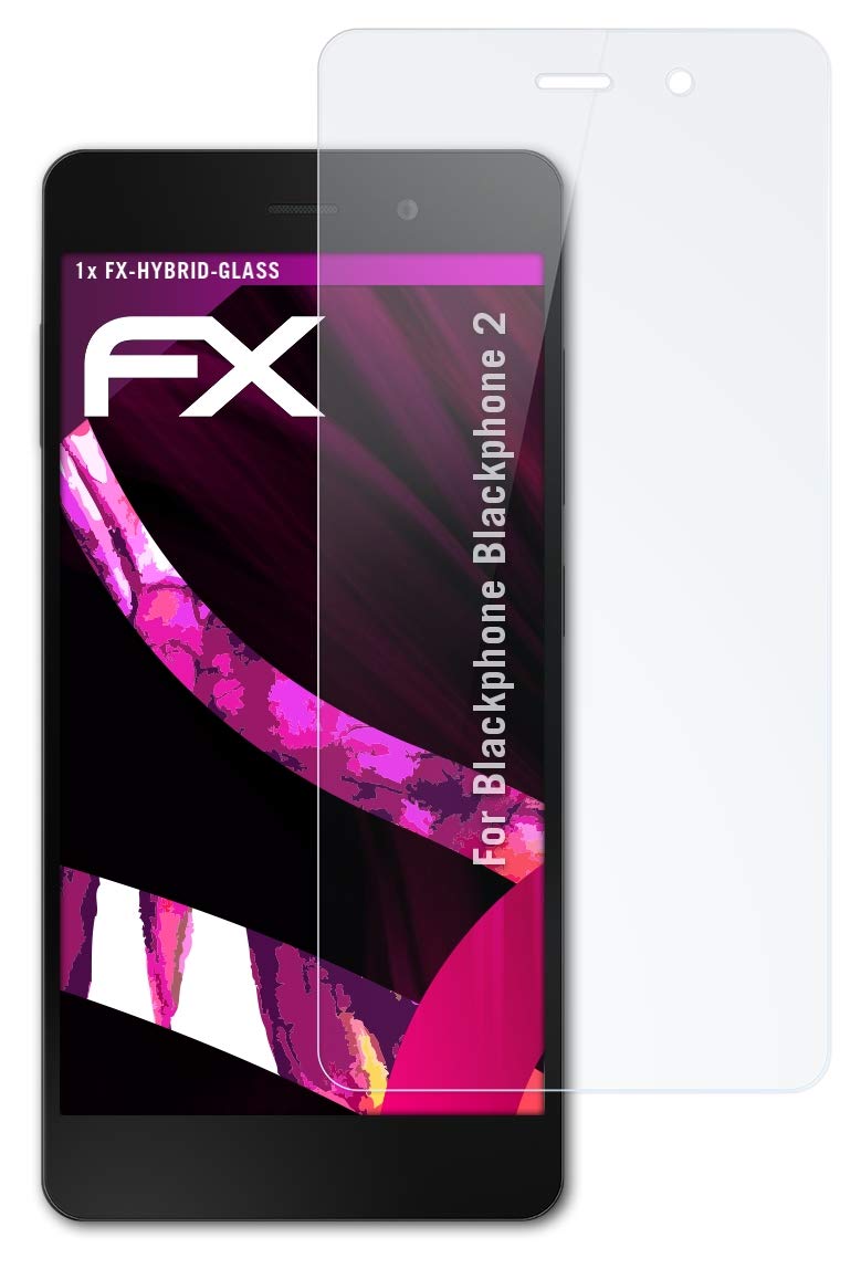 atFoliX Plastic Glass Protective Film compatible with Blackphone Blackphone 2, 9H Hybrid-Glass FX Screen Protector