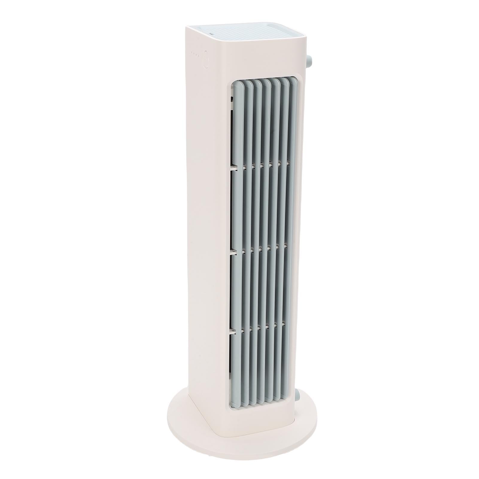 Zopsc Ventilador de refrigeración de torre compacto, ventilador de escritorio de pie USB ajustable de 3 velocidades, para oficina en casa con opción de montaje en pared, brisa suave para el verano
