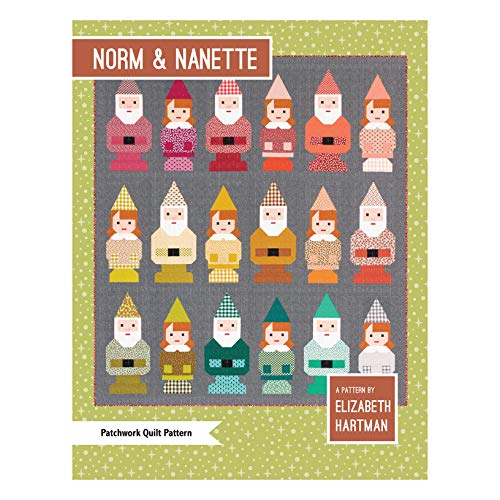 Elizabeth Hartman Patchwork Quilt Pattern - Norm And Nanette (Includes Two Pattern Sizes) #TOP22